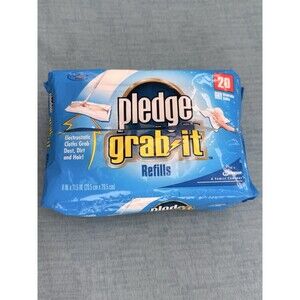 Pledge Grab It Refills 20 Dry Disposable Cloths Dust New Open Box